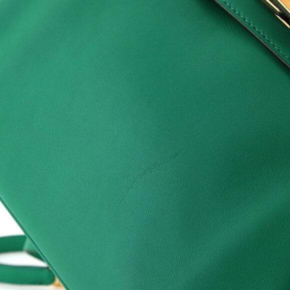 Hermes Kelly Handbag Vert Vertigo Swift with Gold Hardware 25 Green - Picture 8 of 11